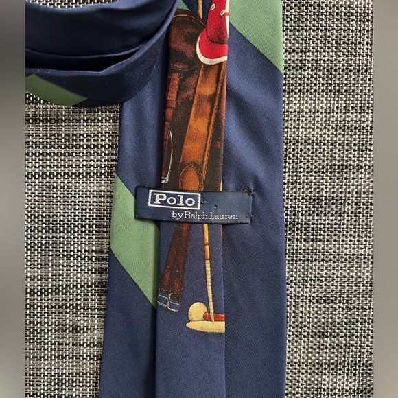 Men's "Polo Ralph Lauren" Silk Tie - Picture 3 of 5